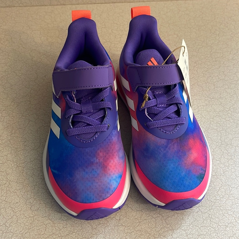 Adidas gym shoes. Girls size 12 new with Tags and Box